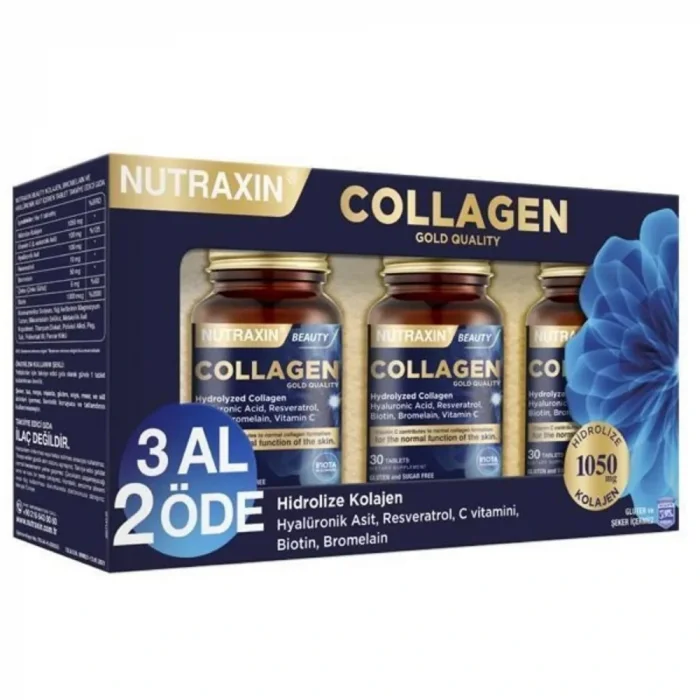 Nutraxin Beauty Gold Collagen 30 Tablet (3 Al 2 Öde)