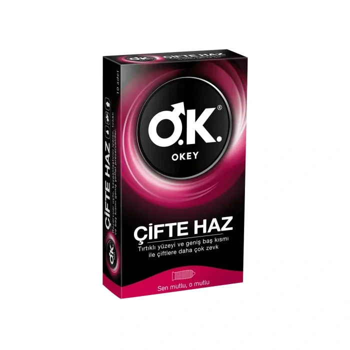 Okey Çifte Haz Prezervatif 10lu