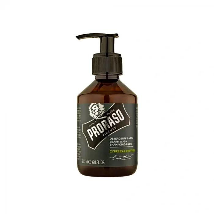 Proraso Beard Wash Shampoing Cypress Vetyver Sakal Şampuanı 200 ml