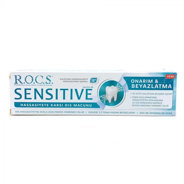 Rocs Sensitive Repair Whitening Beyazlatıcı Diş Macunu 75 ml