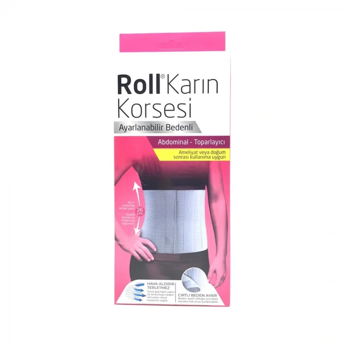 Roll Karın Korsesi Ayarlanabilir Bedenli