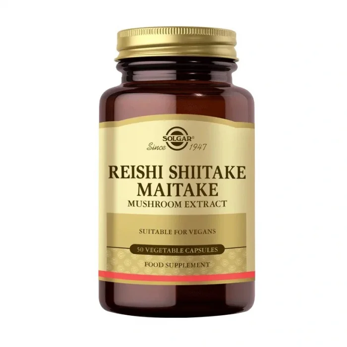 Solgar Reishi Shiitake Maitake Mushroom Extract 50 Kapsül