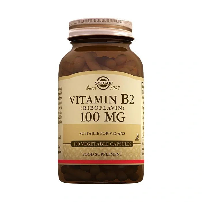 Solgar Vitamin B2 (Riboflavin) 100 mg 100 Kapsül
