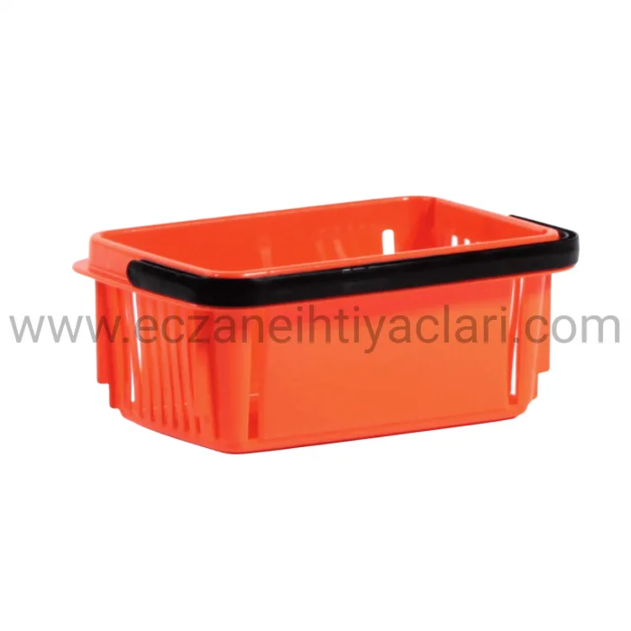 Turuncu Küçük Eczane Alışveriş Sepeti - 7LT 5 Adet