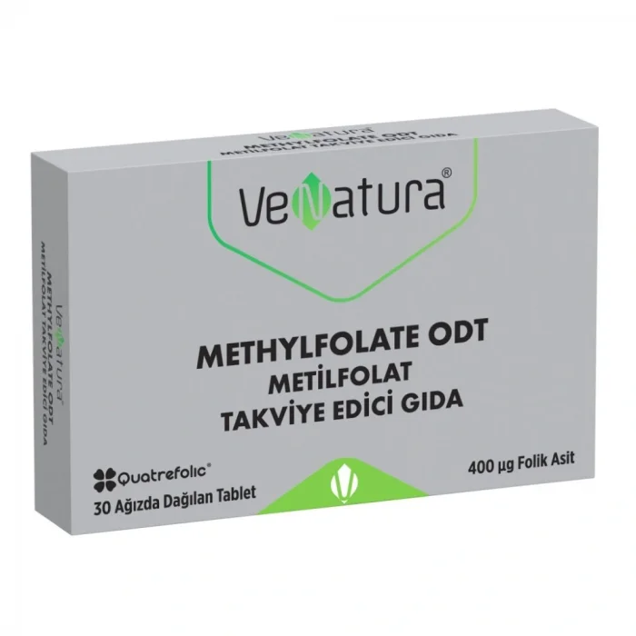 Venatura Metilfolat 400 mcg Ağızda Dağılan 30 Tablet