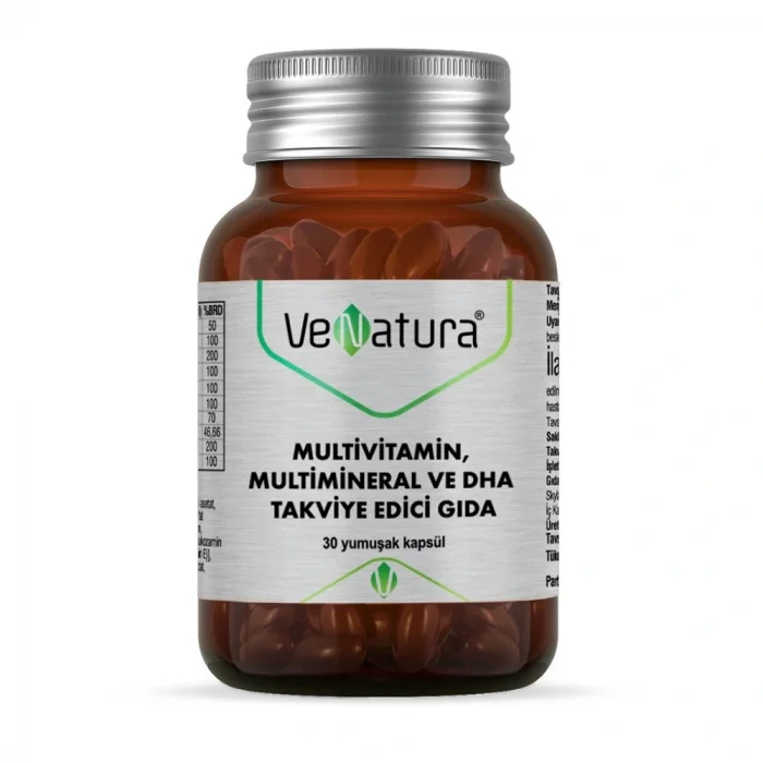 Venatura Multivitamin Multimineral ve DHA 30 Kapsül