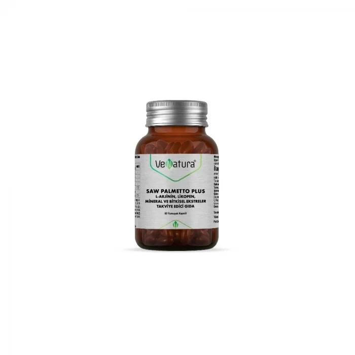 VeNatura Saw Palmetto Plus L-Arjinin Likopen Mineral 60 Kapsül