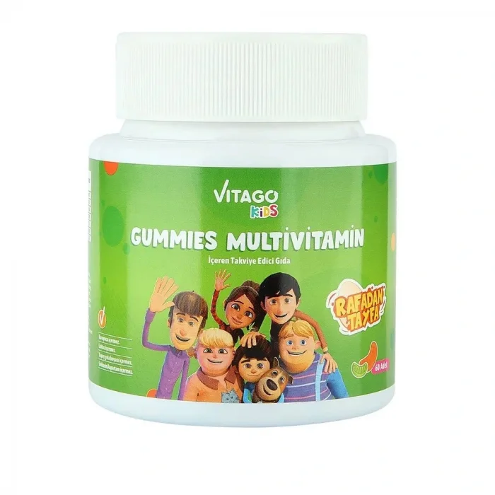 Vitago Kids Gummies Multivitamin Multimineral İçeren Çiğnenebilir Form - 60 Adet