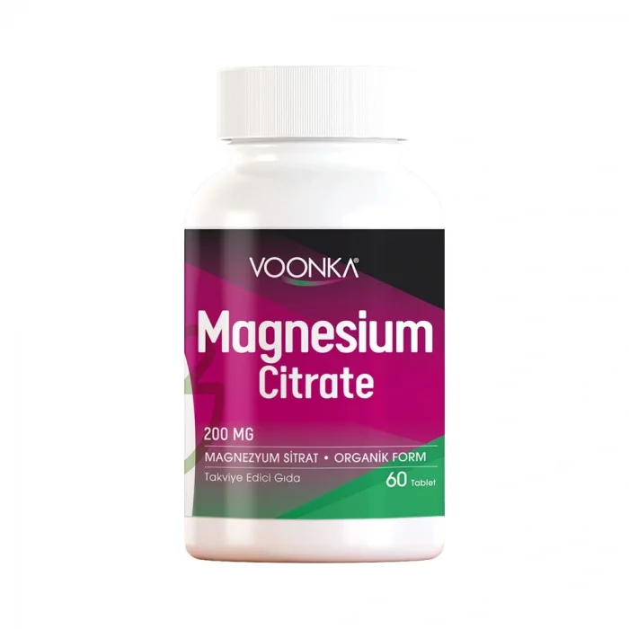 Voonka Magnesium Citrate 200 mg 60 Kapsül