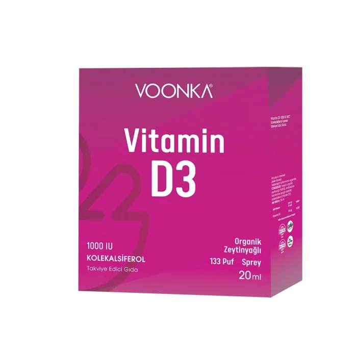 Voonka Vitamin D3 1000 IU Yetişkin Sprey 20 ml