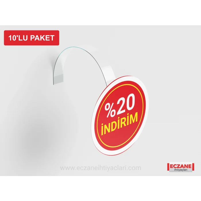 Wobbler %20 indirim ( 10lu Paket )