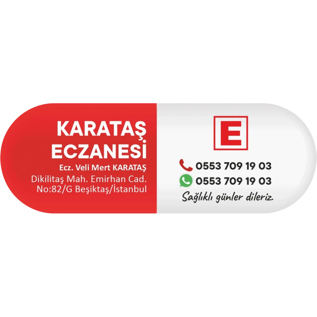 İlaç Kapsülü Kırmızı E logolu - 1000 adet