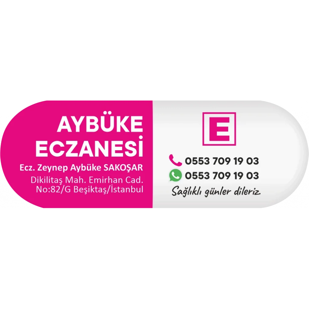 İlaç Kapsülü Magenta E logolu - 1000 adet