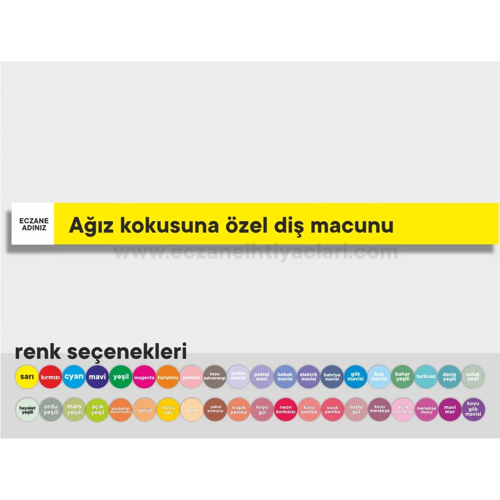 Ağız kokusuna özel diş macunu
