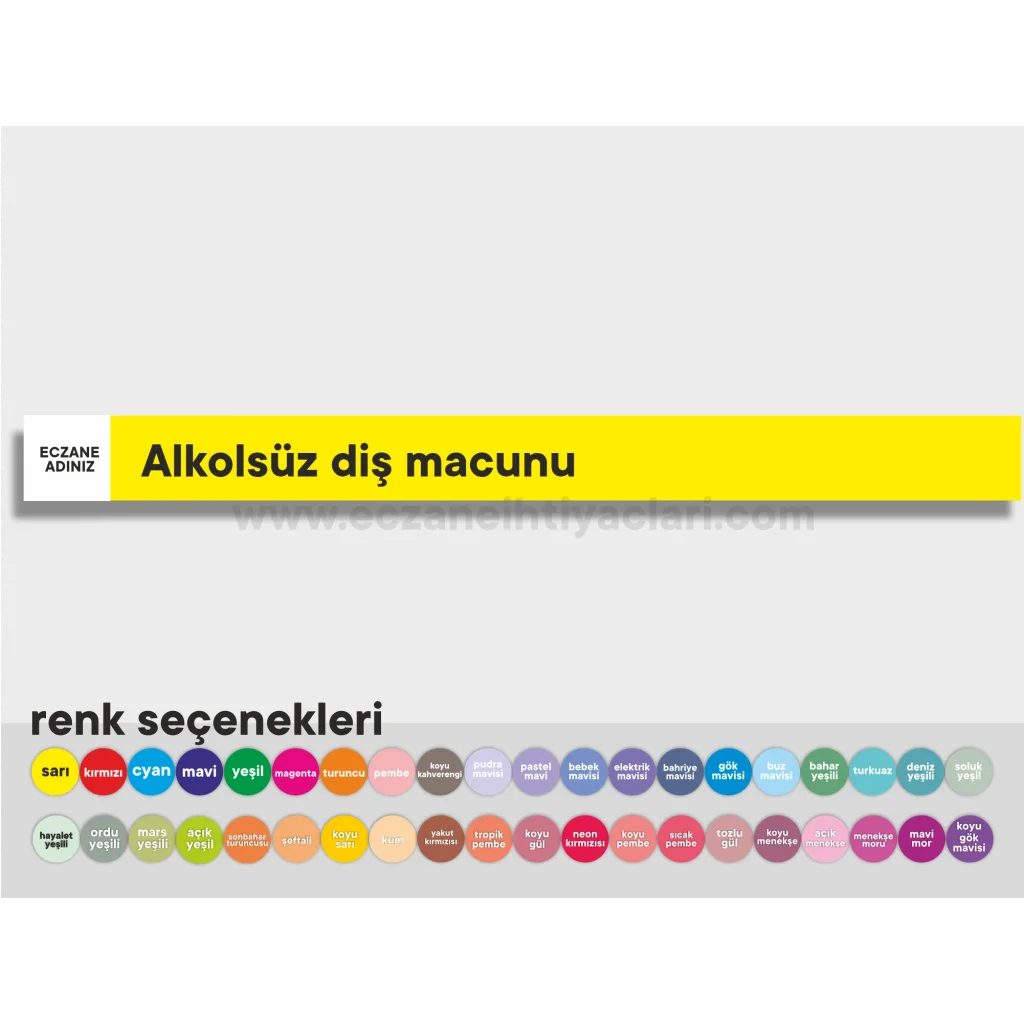 Alkolsüz diş macunu