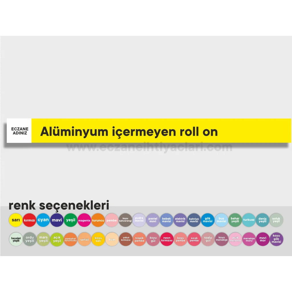Alüminyum içermeyen roll on