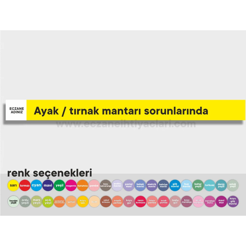 Ayak / tırnak mantarı sorunlarında