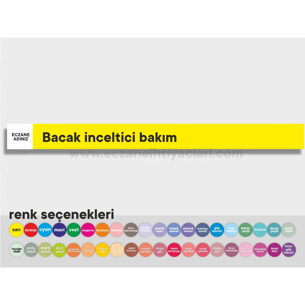 Bacak inceltici bakım