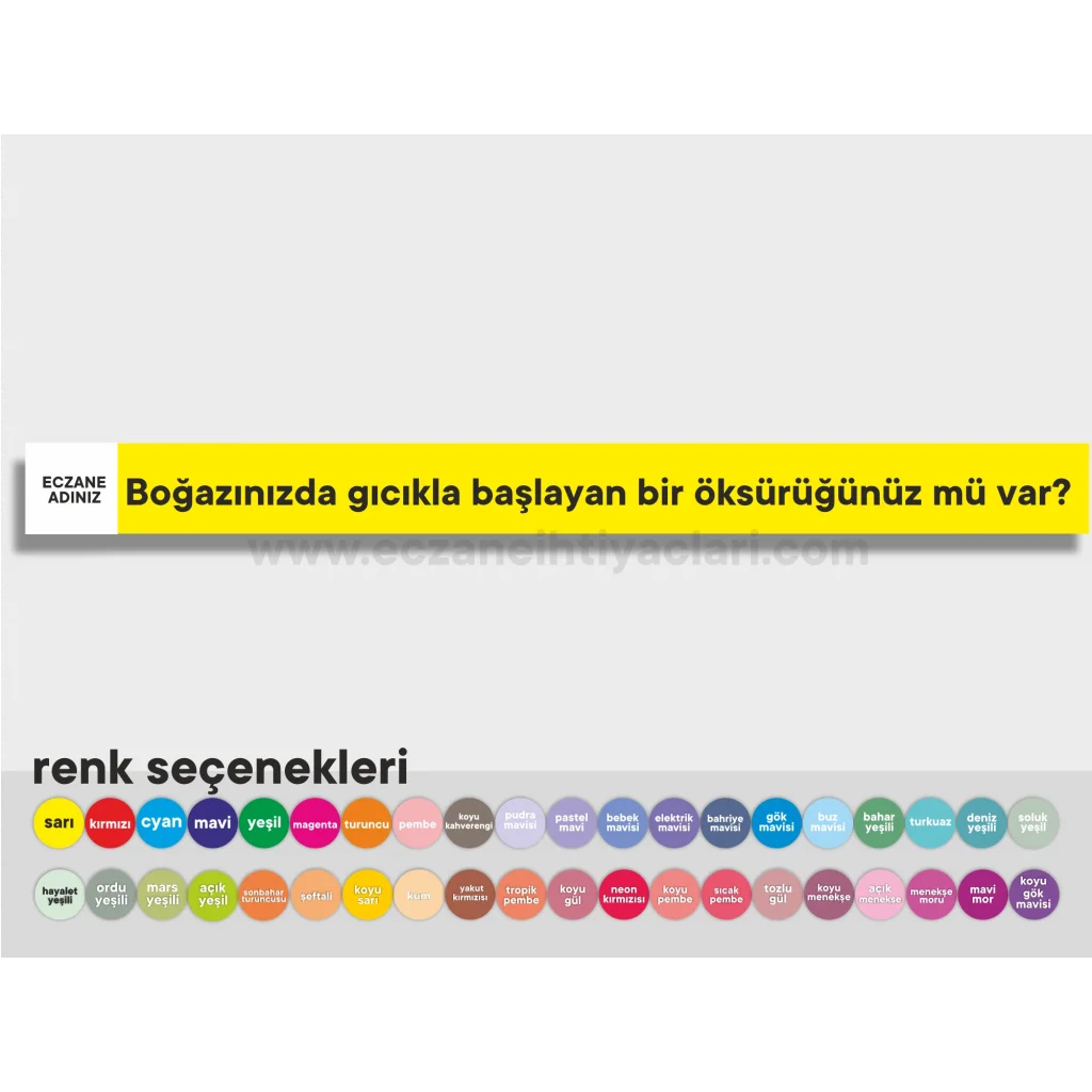Boğazınızda gıcıkla başlayan bir öksürüğünüz mü var?