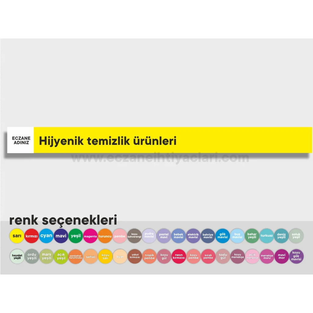 Hijyenik temizlik ürünleri