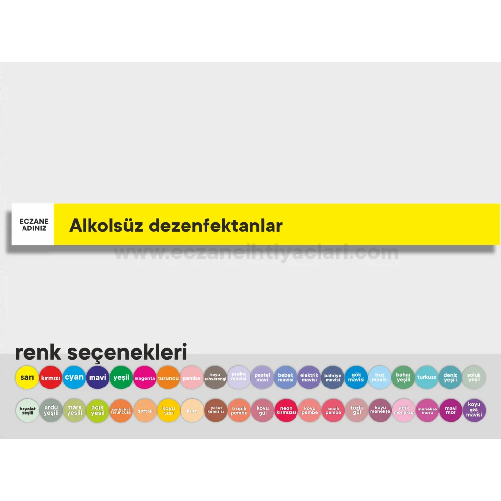 Alkolsüz dezenfektanlar