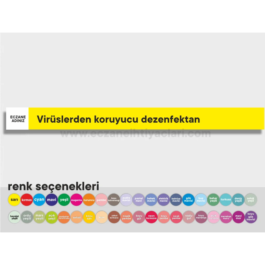 Virüslerden koruyucu dezenfektan