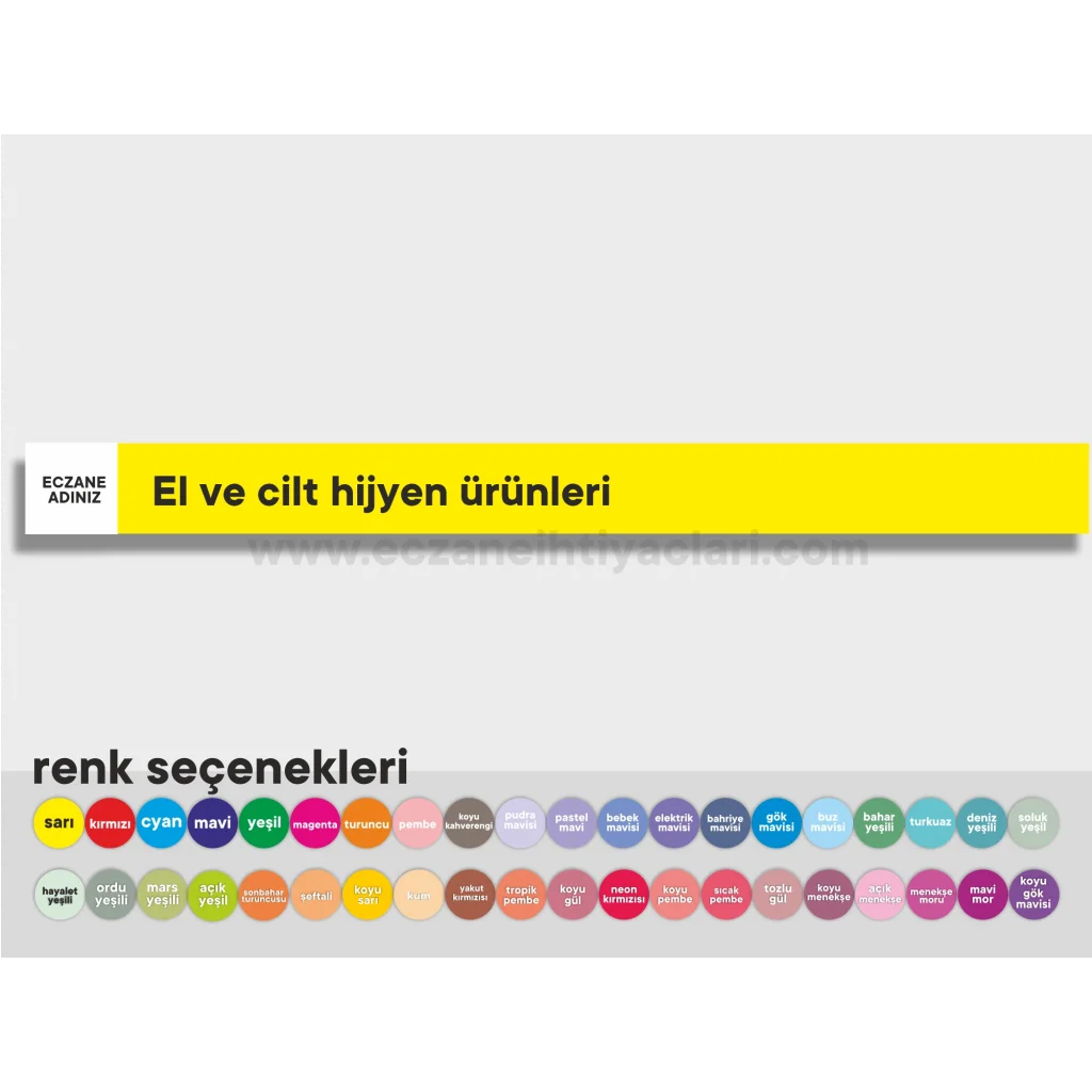 El ve cilt hijyen ürünleri