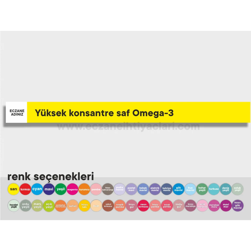Yüksek konsantre saf Omega-3