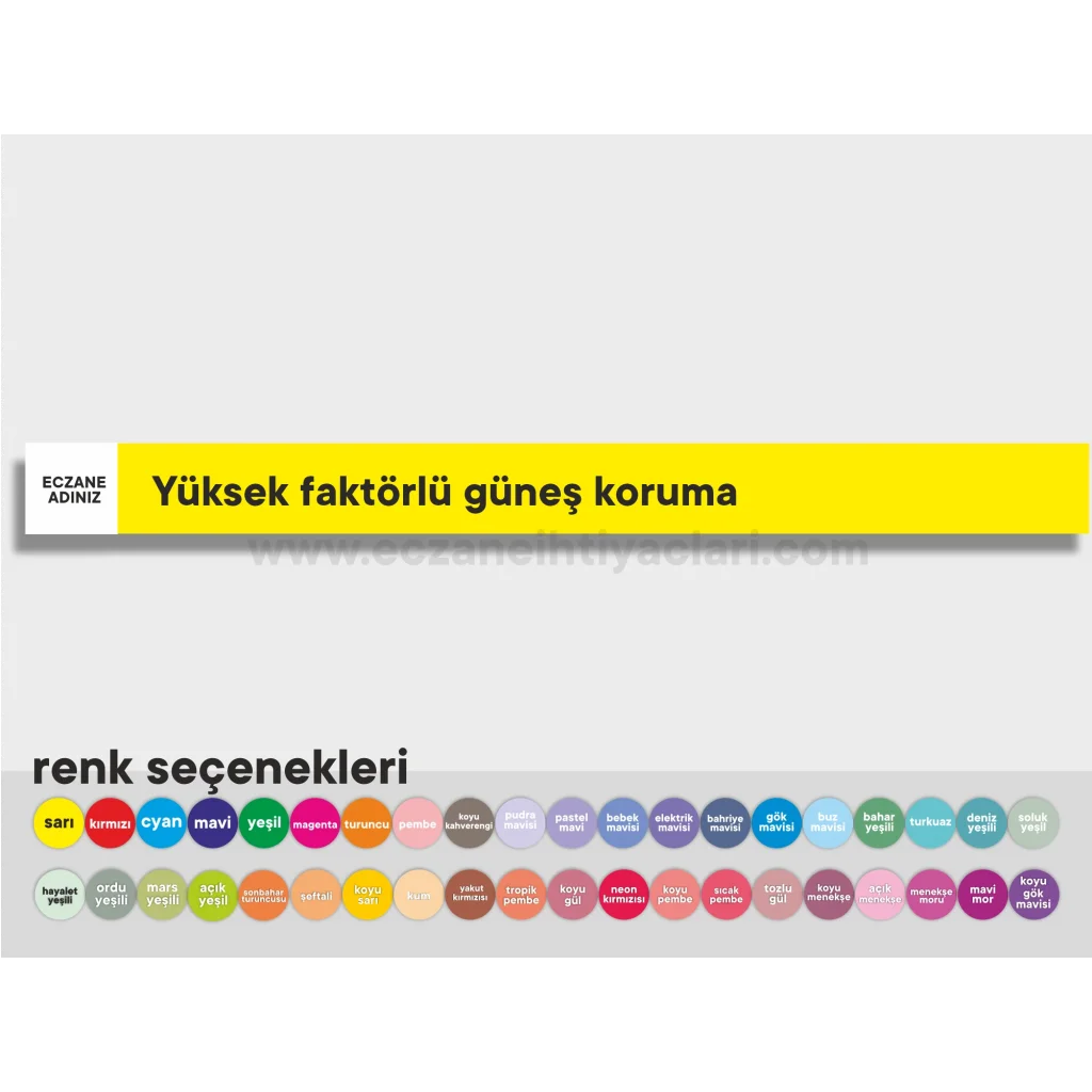 Yüksek faktörlü güneş koruma