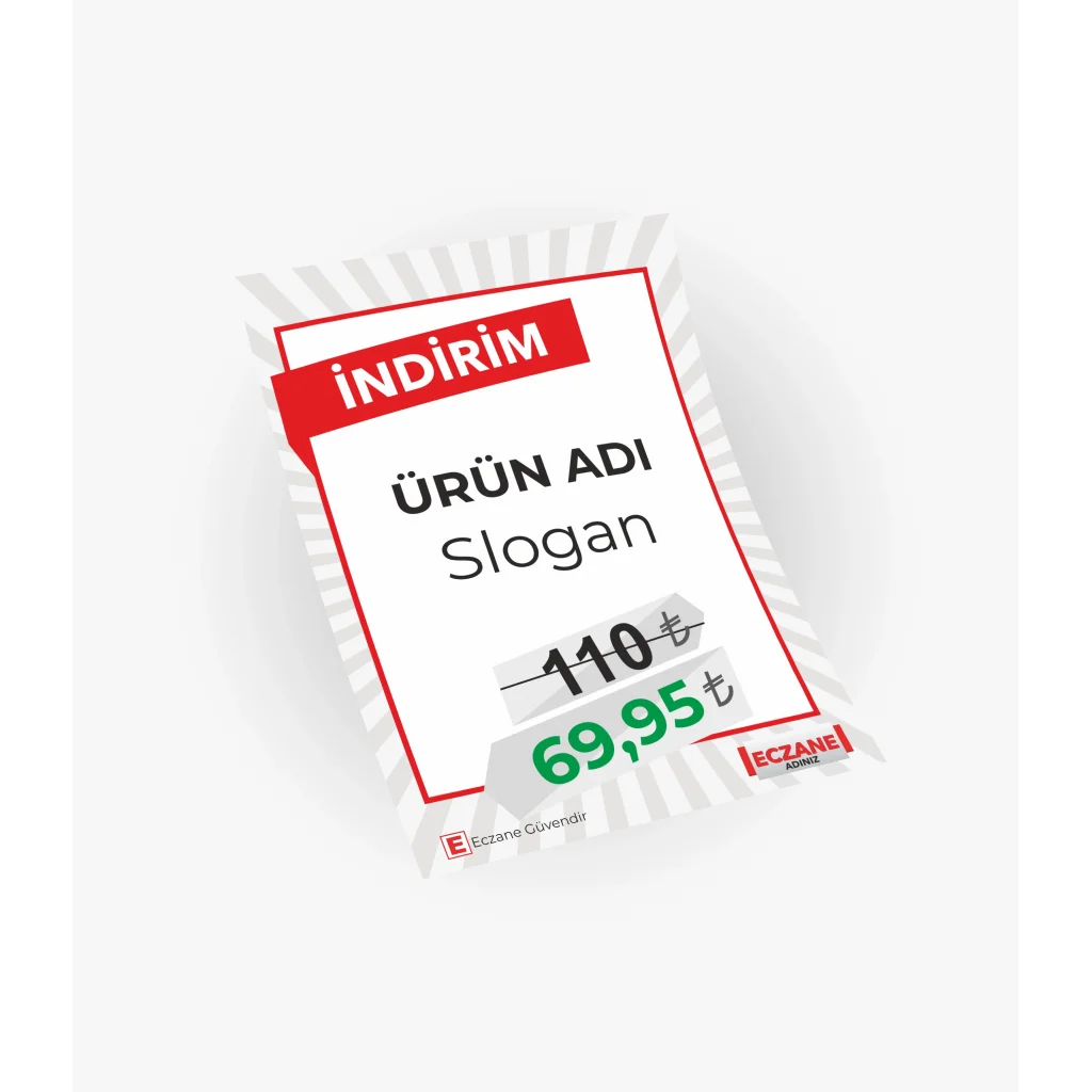 Eczanenize Özel  Kampanya Şablonu - Ürüne Özel İndirim!
