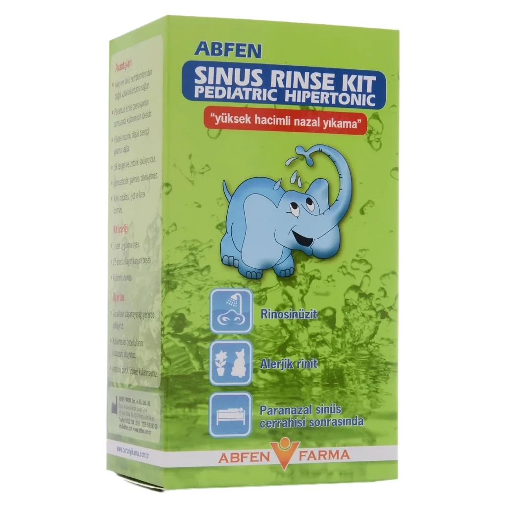 Abfen Sinus Rinse Kit Pediatric Hipertonic