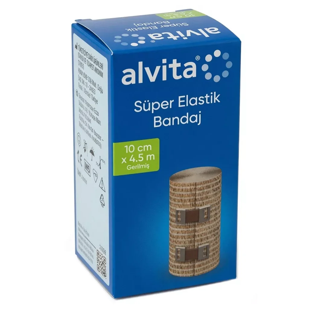 Alvita Süper Elastik Bandaj 10cm x 4,5 m