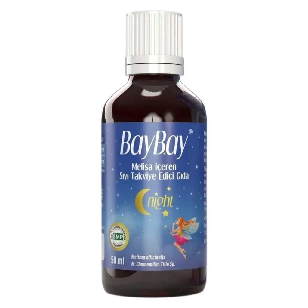 Baybay Night Melisa İçeren Bitkisel Damla 50 ml