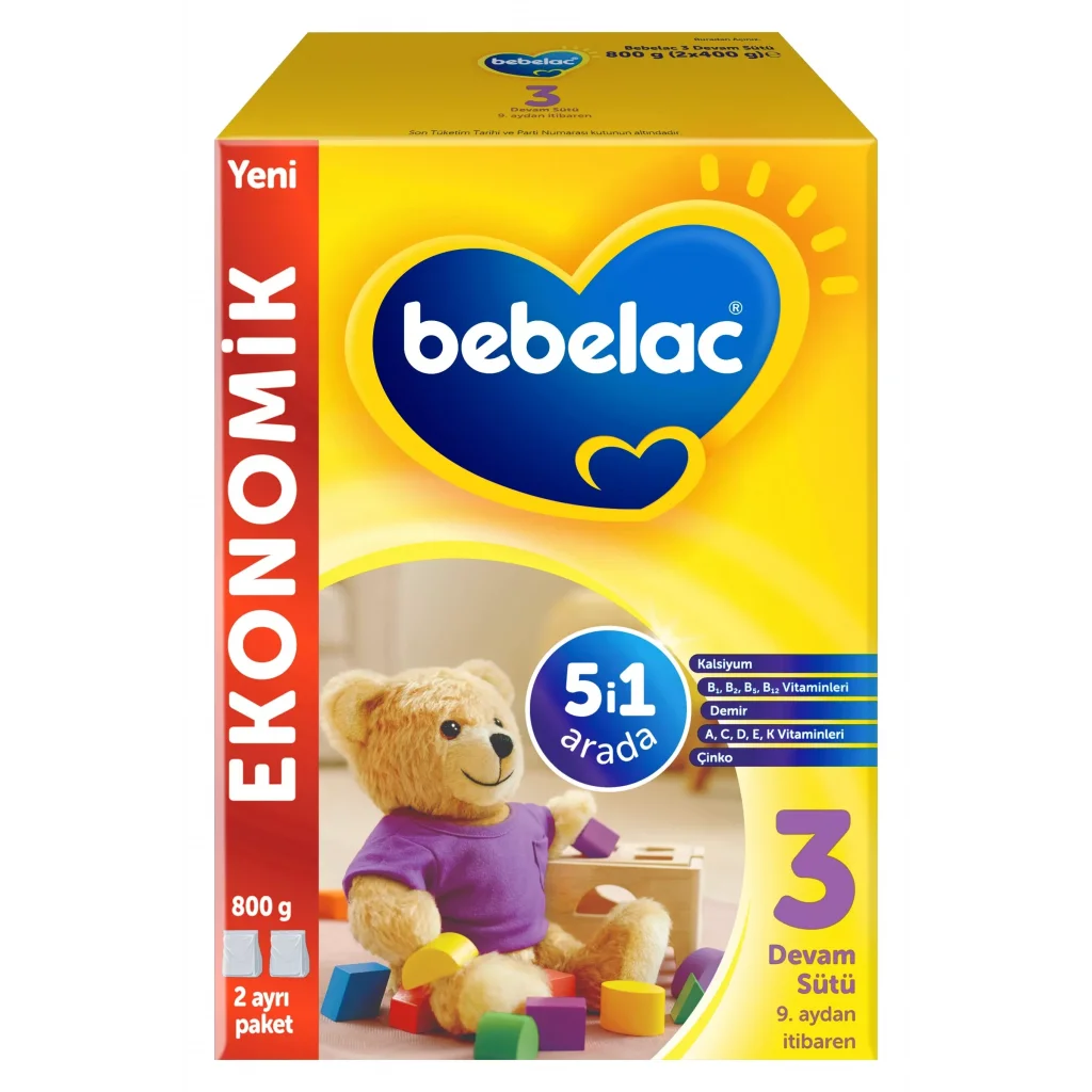 Bebelac 3 Devam Sütü 9 Ay+ 800 gr