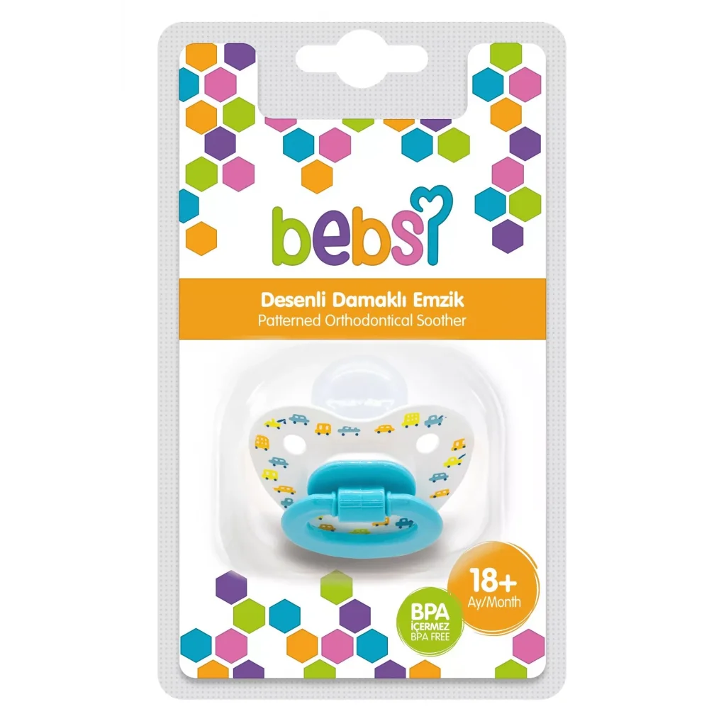 Bebsi Desenli Damaklı Emzik No:3 (259) Askı 18+ Ay