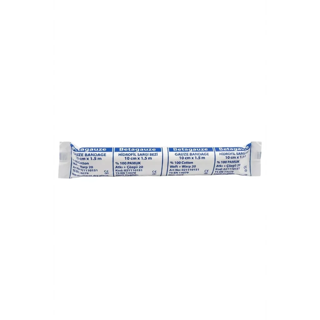 Betagauze Hidrofil Sargı Bezi 10 cm x 1,5 m