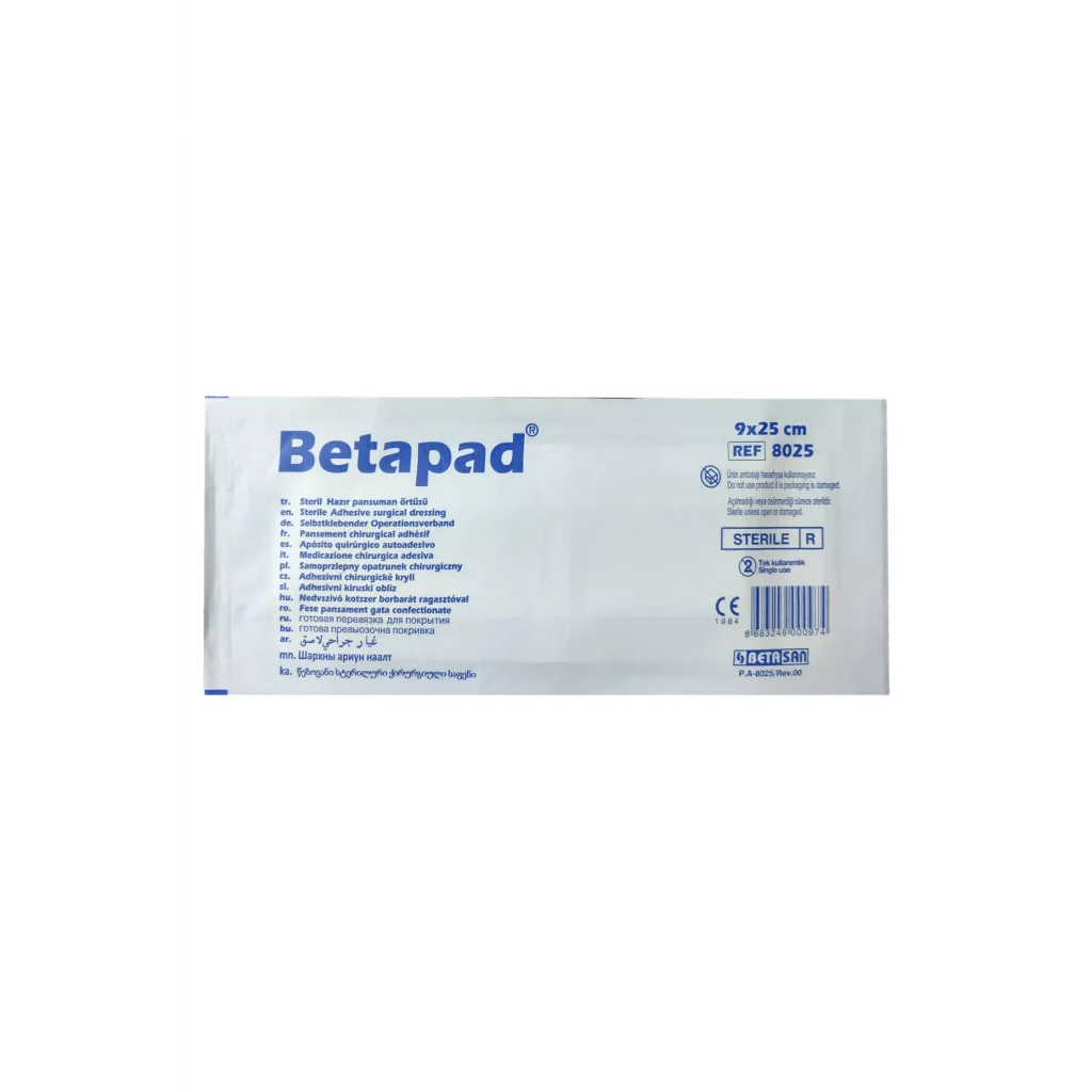 Betapad 9 cm x 25 cm Steril Hazır Pansuman Örtüsü