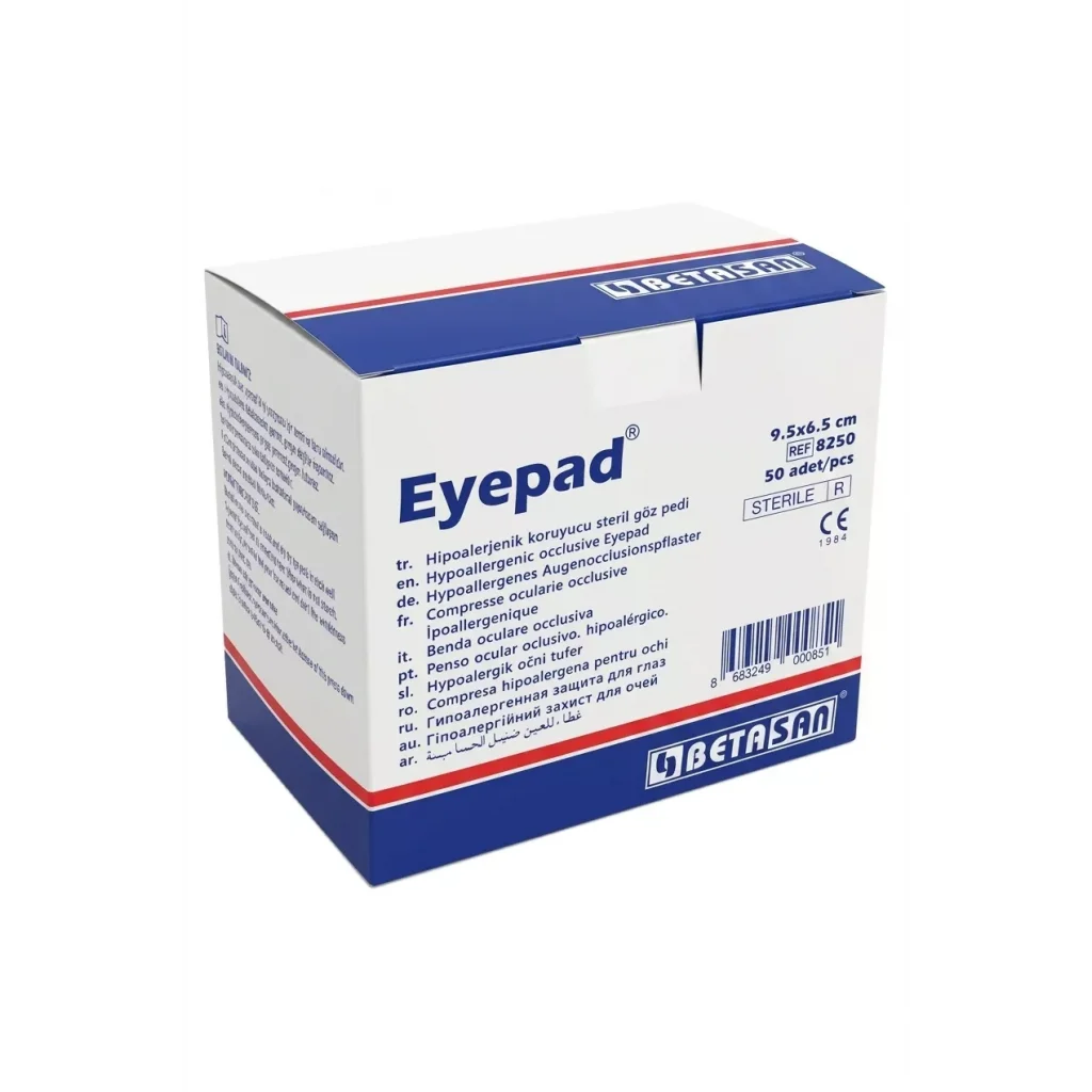 Betasan Hipoalerjenik Göz Pedi 50 Adet 6,5x9,5 cm