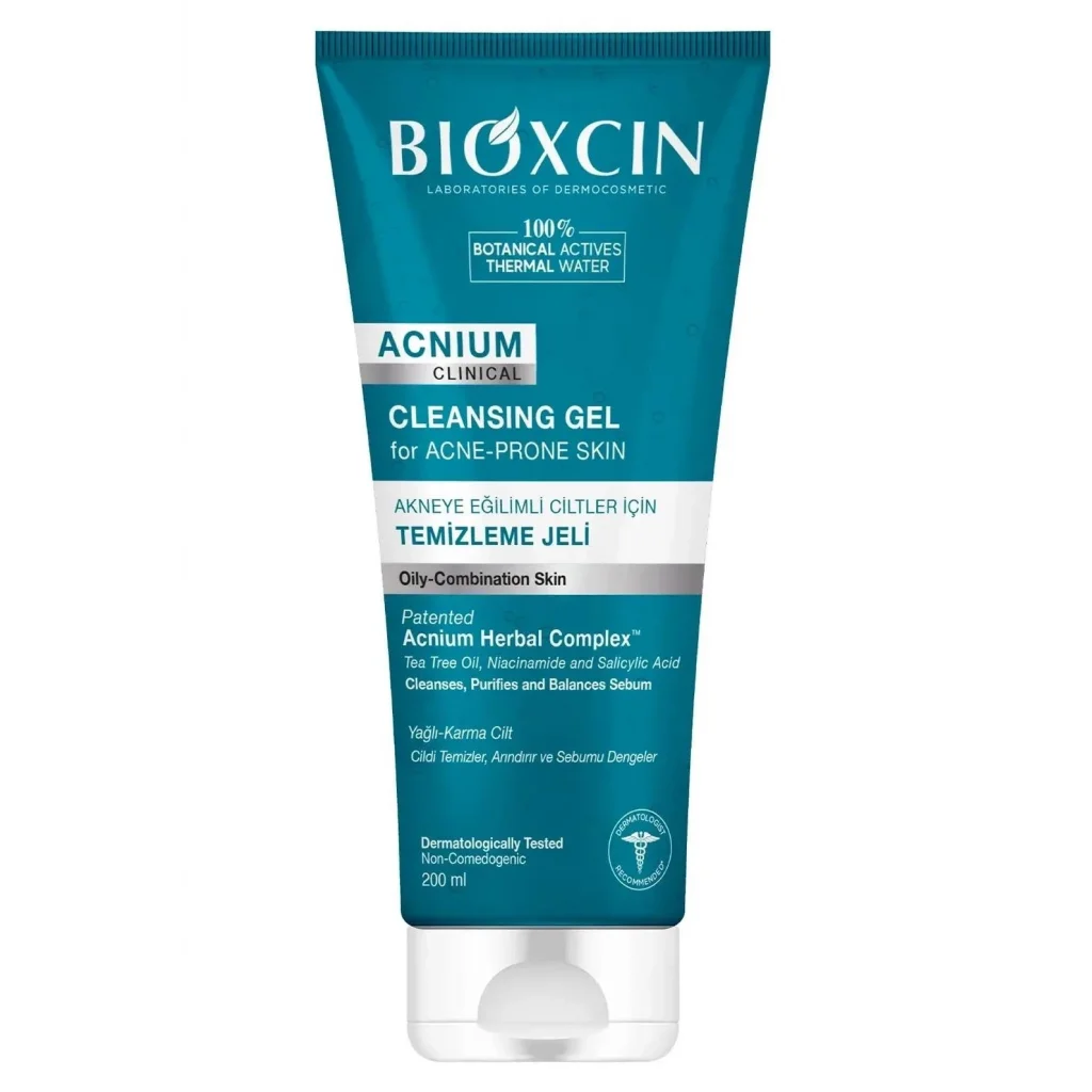 Bioxcin Acnium Yüz Yıkama Jeli Sebium Dengeleyici 200 ml