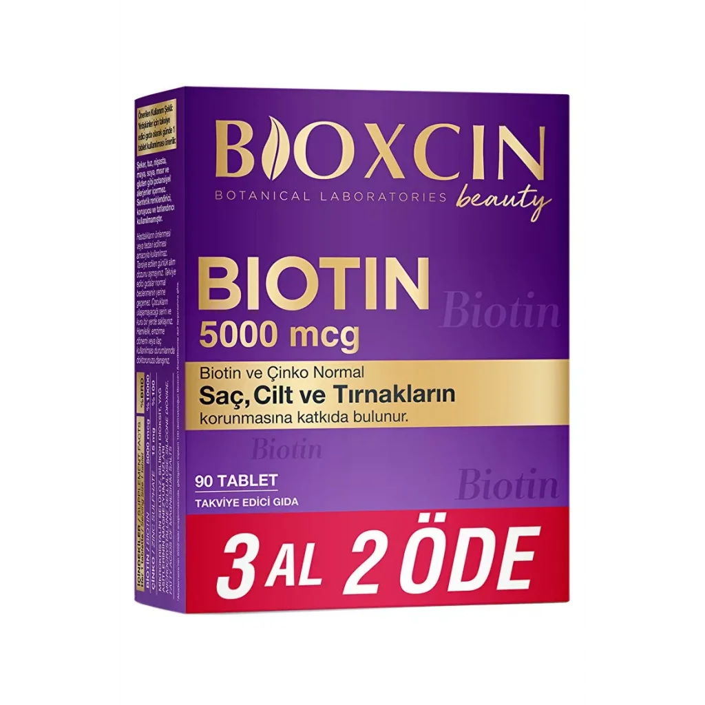 Bioxcin Biotin 5000 mcg 90 Tablet - 3 AL 2 ÖDE