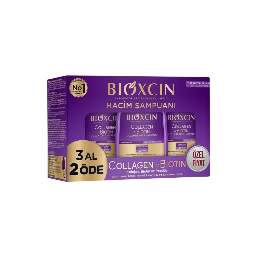 Bioxcin Collagen  Biotin Hacim Şampuanı 300 ml - 3 Al 2 Öde