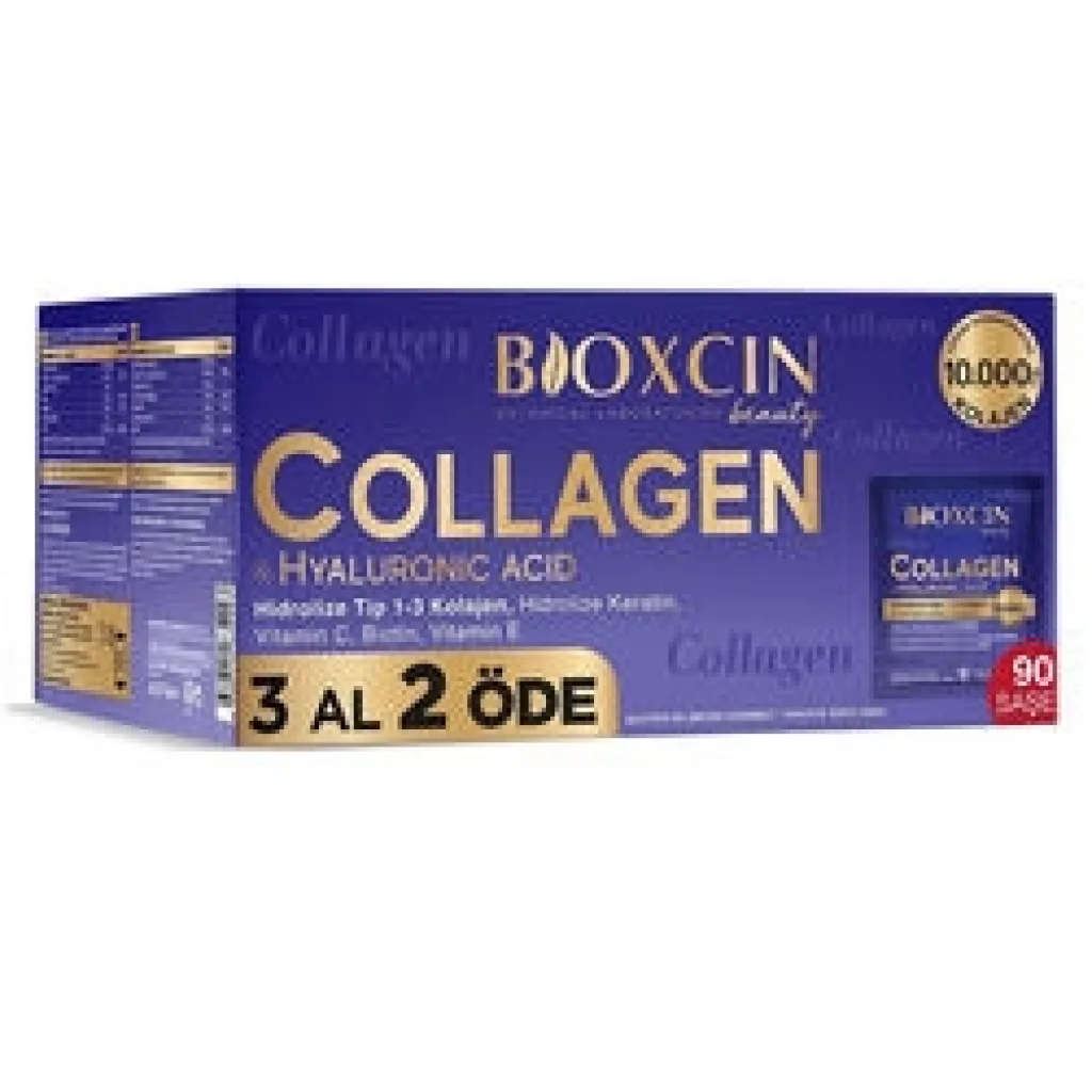 Bioxcin Collagen Hyaluronic Acid Hidrolize Tip 1-3 Kolajen 90 Saşe