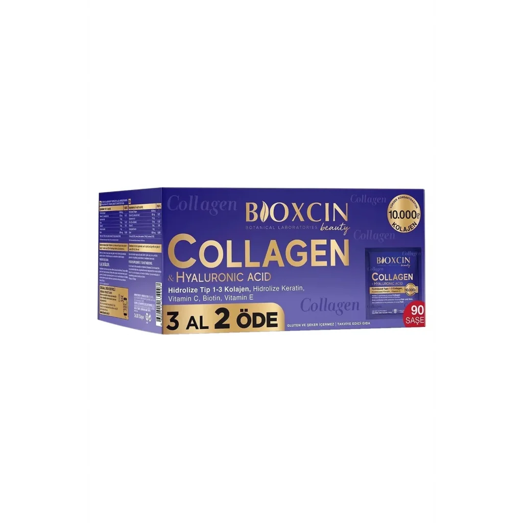 Bioxcin Collagen Hyaluronic Acid Hidrolize Tip 1-3 Kolajen 90 Saşe