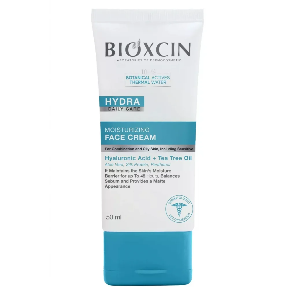 Bioxcin Hydra Daily Care Karma ve Yağlı Ciltler İçin Nemlendirici Krem 50 ml