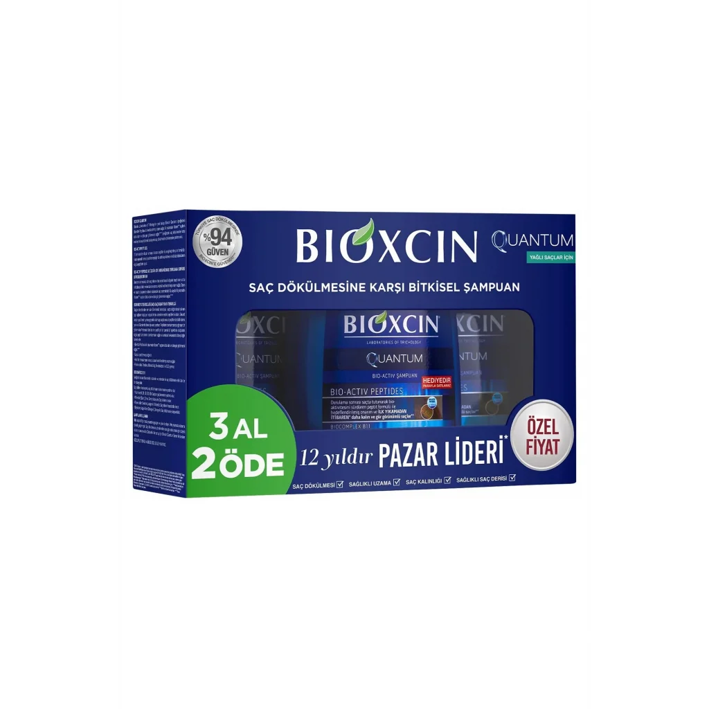 Bioxcin Quantum Yağlı Saçlar İçin Şampuan 300 ml - 3 Al 2 Öde (Özel Fiyat Etiketli)