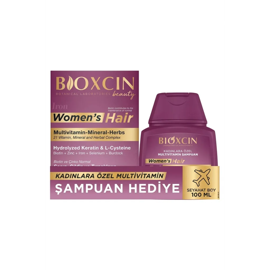 Bioxcin Women Hair Set - 30 Tablet + Şampuan 100 ml Hediyeli