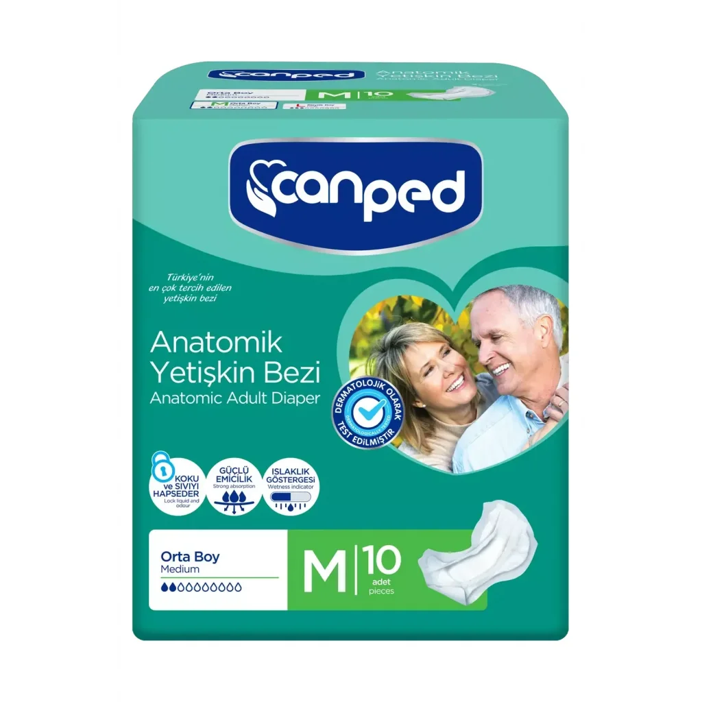 Canped Anatomik Hasta Bezi Medium 10lu