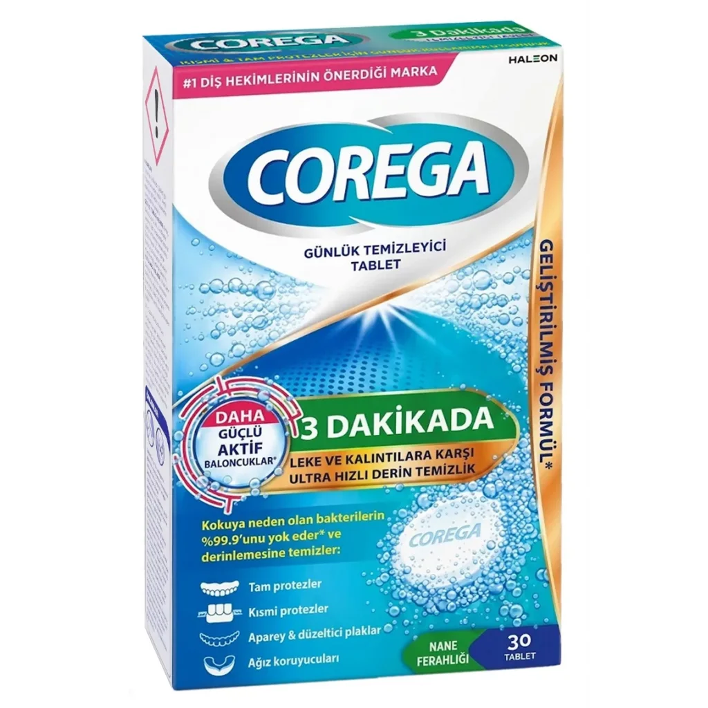Corega Bio Diş Protezi Temizleme Tabletleri 30 Tablet