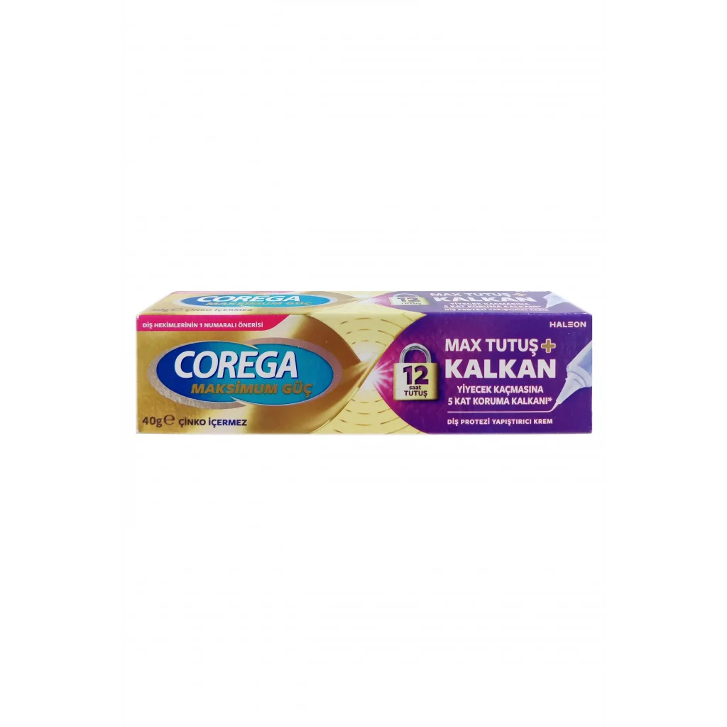 Corega Maksimum Güç Kontrol + Tutuş Diş Protezi Yapıştırıcı Krem 40 gr