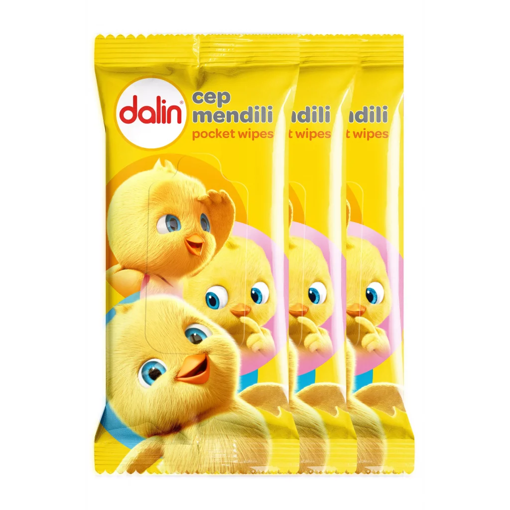 Dalin Islak Cep Mendil 15 Adet - 3lü Avantaj Paket